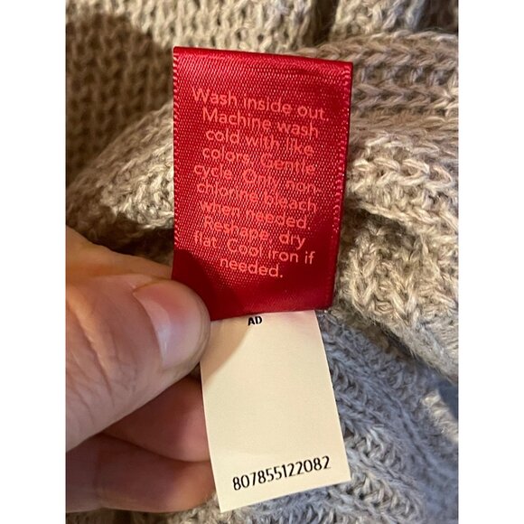 Jennifer Lopez Light Gray Long Sleeve Knit Sweater Womens Soft Pullover Kohls XL - Picture 7 of 17